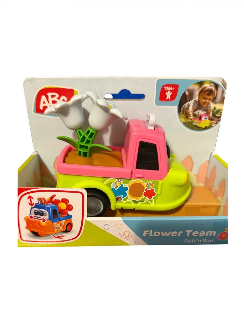 Flower Team Pink and Green Toy Truck New in box